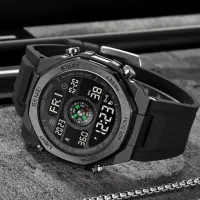 Часы наручные SKMEI 2209BKBK, BLACK-BLACK, Compass, Pedometer, 10323 - 2