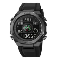 Часы наручные SKMEI 2209BKBK, BLACK-BLACK, Compass, Pedometer, 10323 - 1