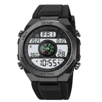 Часы наручные SKMEI 2209BKWT, BLACK-WHITE, Compass, Pedometer, 10350 - 1