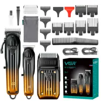 Набор машинка для стрижки волоc и бороды VGR V-644 - 1