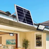 Уличный светильник Cclamp CL-7357 автономный светодиодный прожектор с солнечной панелью и пультом, - 2