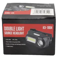 Налобный фонарь Bailong BL-1804, PL185, LED+COB, аккумулятор 18650, micro USB - 2