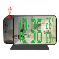 Часы электронные проекционные VST-900S-4, зелёные, температура, влажность, USB - 1