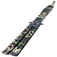 Нож бабочка Dead Elvis 2-482 - 2