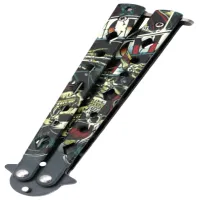 Нож бабочка Dead Elvis 2-482 - 3