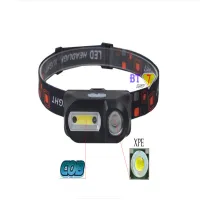 Налобный фонарь Bailong BL-1804A, LED+COB, cенсор, аккумулятор 18650, micro USB - 3