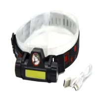 Налобный фонарь Bailong BL-8101, PL142, BL-872, Акк., LED+COB, MicroUSB, 7726 - 3