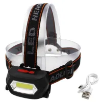 Налобный фонарь Bailong BL-203, LED+COB, аккумулятор, micro USB, 7568 - 4