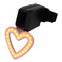 Велосипедный задний фонарь мигалка аккумуляторная Сердце  902 microUSB - 2