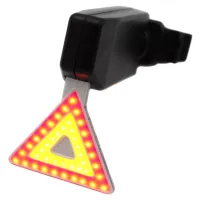 Велосипедный задний фонарь мигалка аккумуляторная Триугольник  902 microUSB - 2
