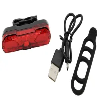 Велосипедный задний фонарь мигалка аккумуляторная PL-B20B, AQY-096 microUSB - 2