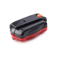 Велосипедный задний фонарь мигалка на батарейках 198-5LED, 2xAAA - 3