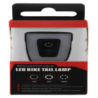 Велосипедный задний фонарь мигалка аккумуляторная T11-15LED, ЗУ micro USB, влагозащита IPx5 - 2