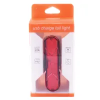 Велосипедный задний фонарь мигалка аккумуляторная 8821-5COB, аккум., ЗУ micro USB - 2