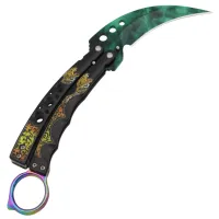 Нож бабочка Dif CSGO A879 Зелёный - 2