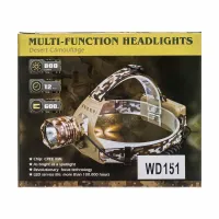 Налобный фонарь PL151, 2х18650, ЗУ microUSB, T6, Zoom - 4