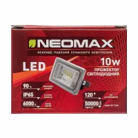 Прожектор Светодиодный NeoMax 10W LED IP65 6000K (9см*6см) - 1