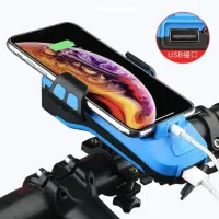 Велосипедная фара с держателем телефона и звуковым сигналом, /MicroUSB / WD424 - 2