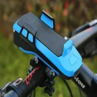 Велосипедная фара с держателем телефона и звуковым сигналом, /MicroUSB / WD424 - 1