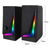 Колонки компьютерные Music Dj MJ-100A RGB 8864 - 3
