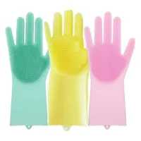 Силиконовые перчатки для мытья посуды 5511 - 3