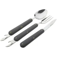 Туристический столовый прибор F48 чёрный - 1