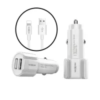 Автомобильное зарядное устройство USB x 2 MOXOM KC-15 iPhone - 2