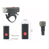 Велосипедная фара аккумуляторная LY-21-XPE, аккум., ЗУ micro USB - 4