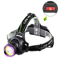 Налобный фонарь Police T6+COB, ЗУ 220V, 12V, 2х18650 - 3