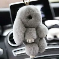 Брелок из меха Кролик / Зайчик 14см - 3