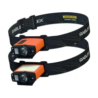 Налобный фонарь Rablex RB975, 2 Фонарика, Станция PowerBank, 800 Lumen, Type-C, Карабин, Сенсор - 2
