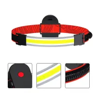 Налобный фонарь WD164, PL-04, 3хAAA, COB, диодная лента - 2