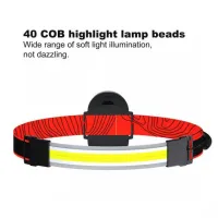 Налобный фонарь WD164, PL-04, 3хAAA, COB, диодная лента - 4