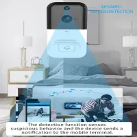 Домофон SMART DOORBELL wifi, беспроводной домофон, видеодомофон, камера наблюдения / 3*18650 / 3268 - 3