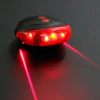 Велосипедный задний фонарь мигалка на батарейках BL-118 BIKE LIGHT+LASER / 2064 - 4