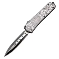 Нож выкидной фронтальный MicroTech 360 Skull - 1