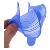 Набор силиконовых крышек 6 шт — прозрачные / 7492 - 4