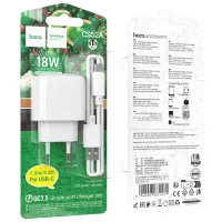 СЗУ Сетевое Зарядное Устройство Hoco CS52A / Type-C 3.0A - 1
