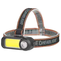 Налобный фонарь WH-1707, встроен. акум., LED+COB, MicroUSB - 2