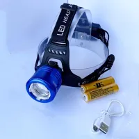 Налобный фонарь Bailong BL-2177-T6, Аккумулятор, USB - 2