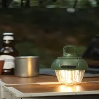 Фонарь для кемпинга LED-5, HK-899, (RGB) RGB/COB, аккумулятор, ЗУ Type-C, крюк - 4