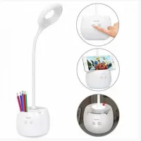 Настольная LED лампа аккумуляторная /ночник / ячейка для ручек/ TGX-772 - 1