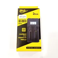 Зарядное устройство для аккумуляторов 2x18650 и др./ от сети / HD-8991B/F2, (С ЭКРАНОМ) / 7003 - 2