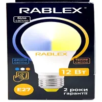 Светодиодная LED лампочка Rablex RB506 з рег. кольору світіння/ E27 / 12Вт/ 3000K-6200K - 2