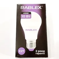 Светодиодная LED лампочка Rablex RB508/E27 / 10Вт/ 4100K - 4