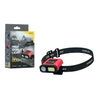 Налобный фонарь Rablex RB973, белый+красный+жёлтый, HP LED, 5W COB LED, Sensor, аккум, Type-C - 4