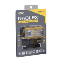 Налобный фонарь Rablex RB977, жёлтый+белый+красный, 3хT6+4хCOB, Sensor, аккум, Type-C - 1