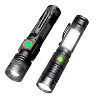 Ручной фонарь BL-502-T6+COB, ЗУ microUSB, 1x18650, zoom, - 1