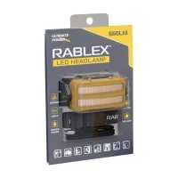 Налобный фонарь Rablex RB979, жёлтый+белый+красный, 3хT6+4хCOB, Sensor, аккум, Type-C - 1