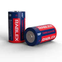 Батарейка Rablex LR20/D2/2pc/TURBO / Alkaline /БЛИСТР - 2
